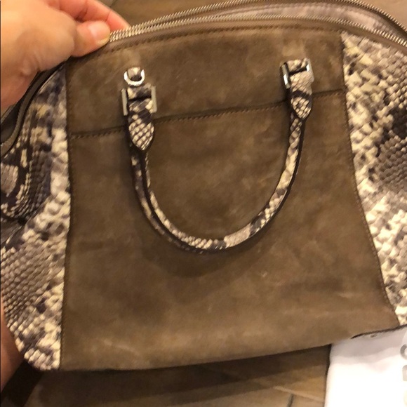Authentic Michael Kors python and suede purse - Picture 4 of 6